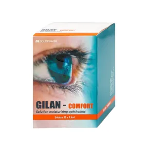 Gilan Comfort Solopharm 0.4ml (30 ống) - Điều trị khô mắt, hội chứng Stevens Johnson