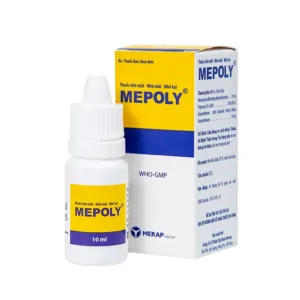 Mepoly Merap (10ml) - Dùng cho viêm kết mạc, mi mắt, viêm mũi, viêm tai