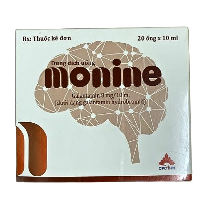 Monine 8mg/10ml (20 ống) - Điều trị triệu chứng sa sút trí tuệ