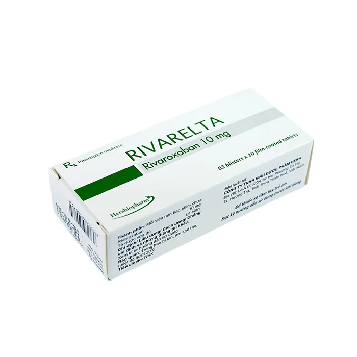 Rivarelta 10mg (3 vỉ x 10 viên)