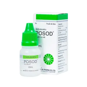 Posod (10ml) - Thuốc tra mắt dùng cho bệnh bị đục, xuất huyết pha lê thể, cận thị