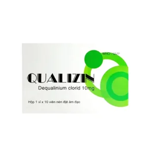 Qualizin 10 (1 vỉ x 10 viên) - Viên đặt điều trị viêm âm đạo