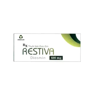 Restiva 600mg (3 vỉ x 10 viên) - Điều trị suy tuần hoàn tĩnh mạch mạn tính