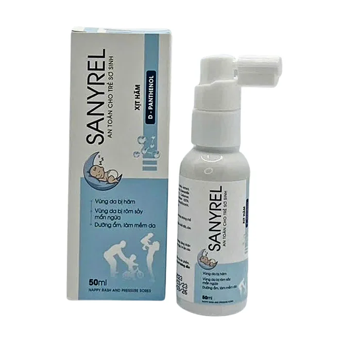 Sanyrel 50g - Xịt hăm loét tỳ đè