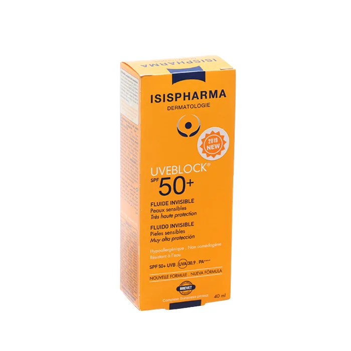 Uveblock SPF50+ Invisble Fluid 40ml - Kem chống nắng dành cho da nhạy cảm