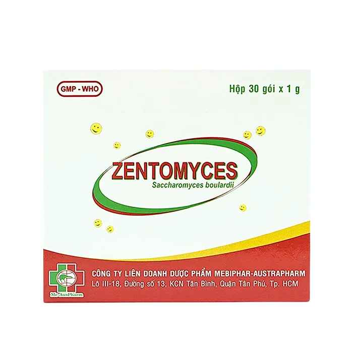 Zentomyces Mebiphar (30 gói x 1g) - Điều trị tiêu chảy cấp