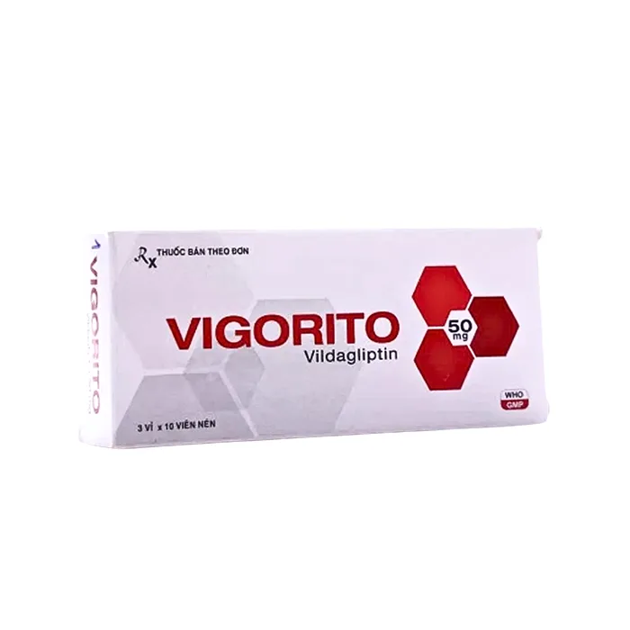Vigorito (3 vỉ x 10 viên) - Kiểm soát đường huyết ở bệnh đái tháo đường tuýp 2