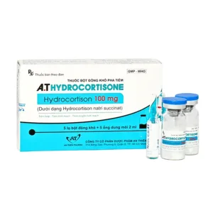 A.Thydrocortisone (5 ống dung môi + 5 lọ bột) - Điều trị suy vỏ thượng thận