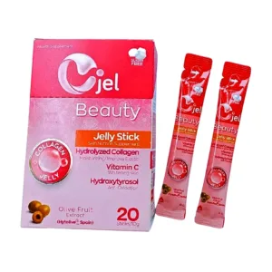 Cjel beauty (Hộp 20 gói) - Thạch ăn liền giúp cải thiện độ ẩm, độ đàn hồi cho da sáng khỏe