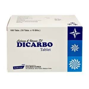 Dicarbo (10 vỉ x 10 viên) - Bổ sung canxi và vitamin D, ngừa loãng xương