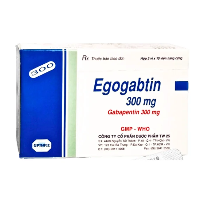 Egogabtin 300mg (30 viên) - Trị động kinh cục bộ, đau thần kinh