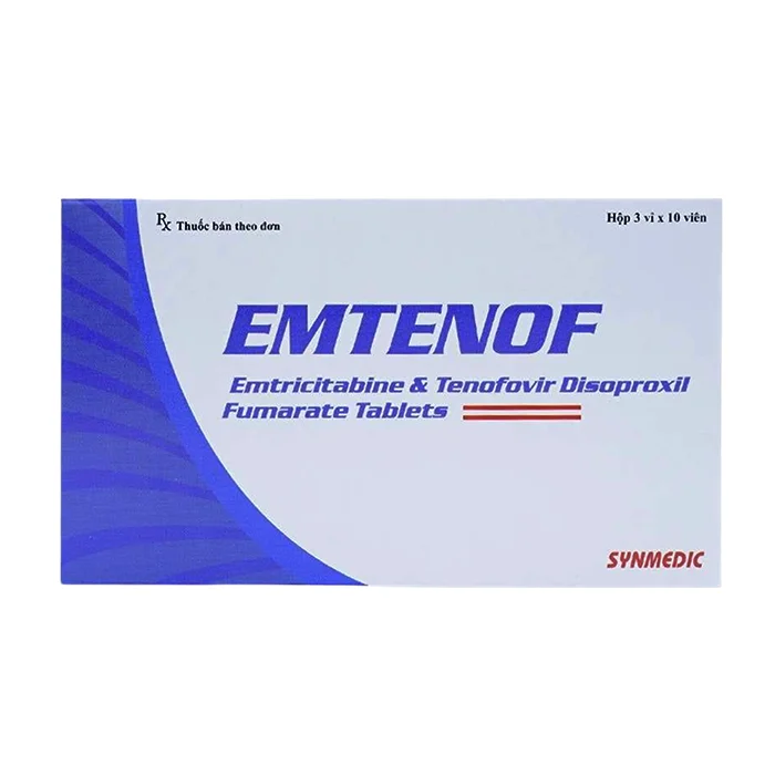 Emtenof (3 vỉ x 10 viên) - Thuốc điều trị viêm gan B, HIV
