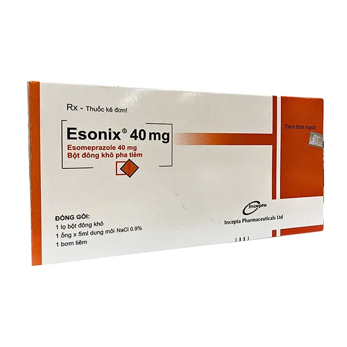 Esonix 40mg (Hộp 1 lọ bột thuốc) - Điều trị trào ngược thực quản