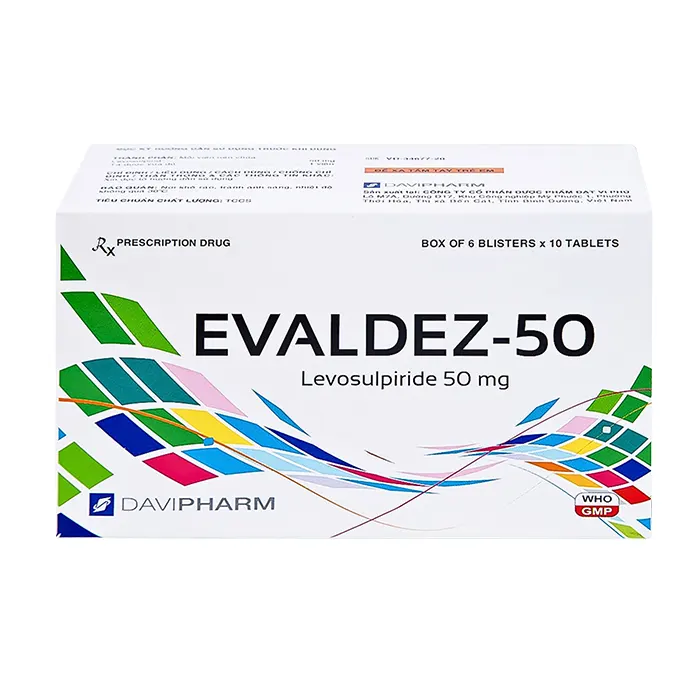 Evaldez 50 (6 vỉ x 10 viên) - Điều trị trầm cảm