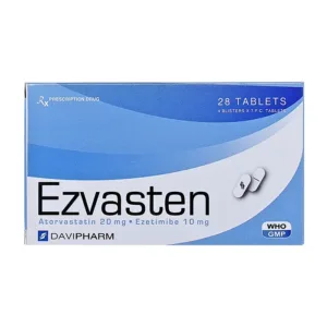 Ezvasten (4 vỉ x 7 viên) - Điều trị tăng cholesterol máu nguyên phát