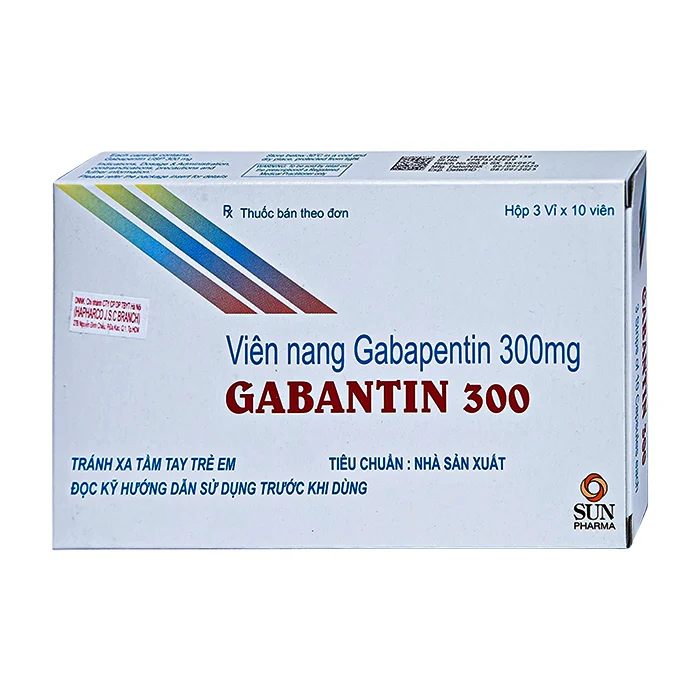 Gabantin 300 (3 vỉ x 10 viên) - Điều trị đau thần kinh sau khi nhiễm herpes