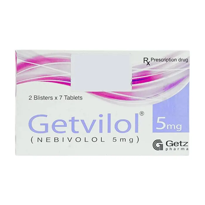 Getvilol 5mg Getz (2 vỉ x 7 viên) - Điều trị tăng huyết áp vô căn