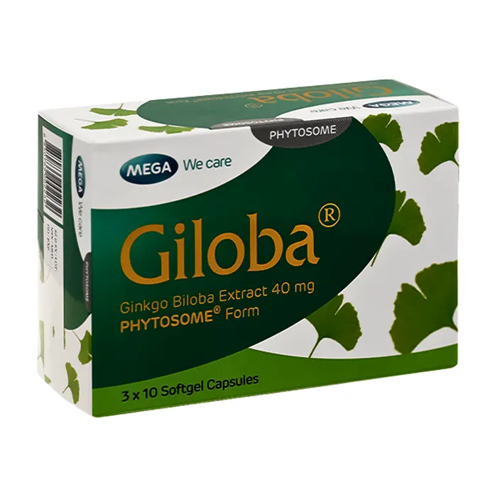Giloba 40mg MEGA We care (3 vỉ x 10 viên)