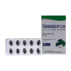 Ginkokup 120 (6 vỉ x 10 viên) - Điều trị bệnh sa sút trí tuệ, kể cả bệnh Alzheimer