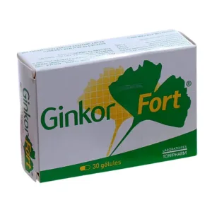Ginkor Fort (3 vỉ x 10 viên) - Điều trị suy tĩnh mạch bạch huyết