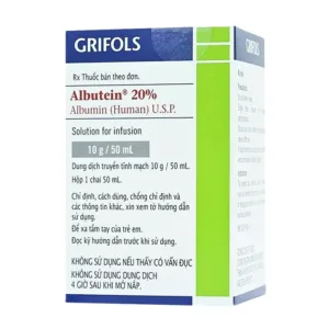 Albutein 20% Grifols (50ml) - Điều trị sốc giảm thể tích