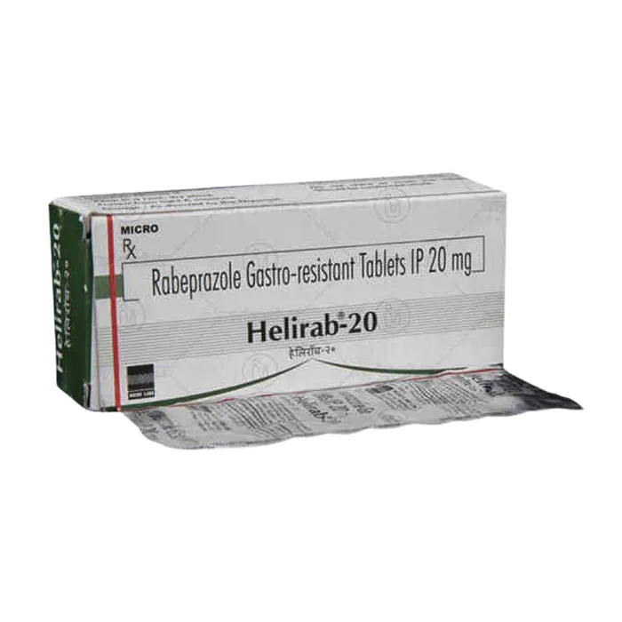 Helirab 20 (3 vỉ x 10 viên) - Điều trị loét dạ dày, loét tá tràng