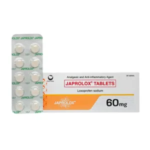 Japrolox Tablets 60mg (2 vỉ x 10 viên) - Điều trị viêm khớp dạng thấp mạn tính, viêm xương khớp