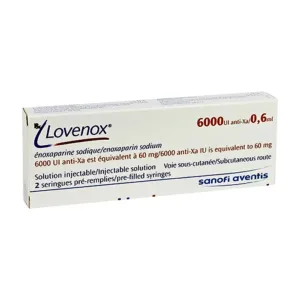 Lovenox 6000 anti-Xa IU/0.6 ml (2 ống) - Dung dịch tiêm điều trị dự phòng bệnh thuyên tắc huyết khối tĩnh mạch