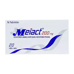 Meiact 200mg Cefditoren - Trị viêm amidan, viêm họng cấp tính, viêm xoang xương hàm