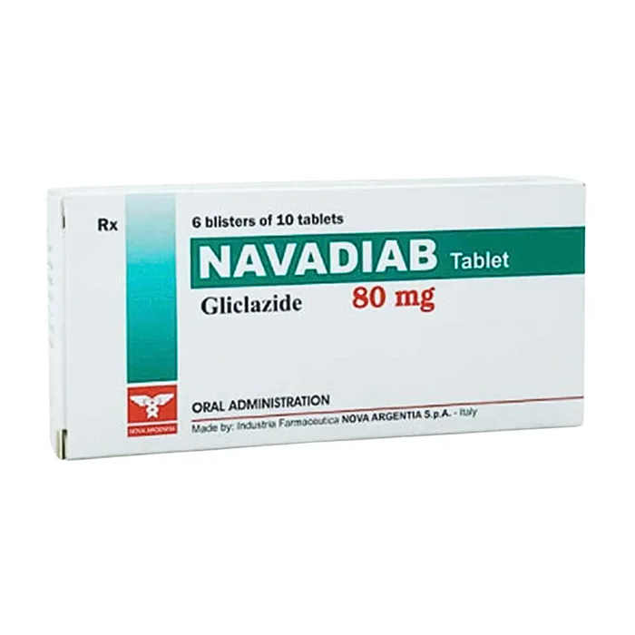 Navadiab 80mg (6 vỉ x 10 viên) - Điều trị đái tháo đường
