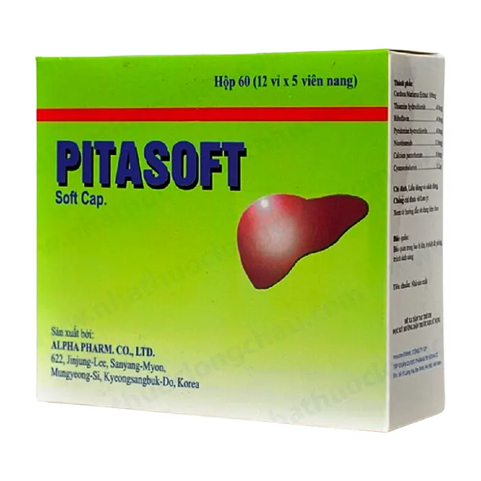 Pitasoft (12 vỉ x 5 viên) - Thuốc điều trị xơ gan, gan nhiễm mỡ