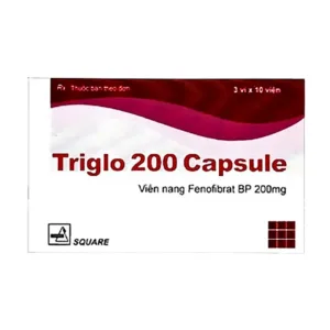 Triglo 200 Capsule Square (3 vỉ x 10 viên) - Điều trị tăng lipid máu