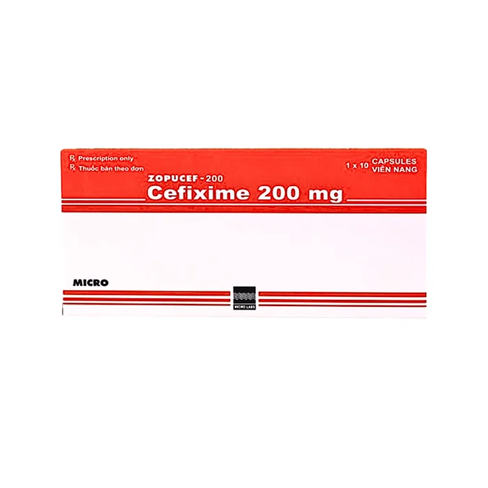 Zopucef-200 (Cefixime 200mg) Micro - Thuốc điều trị các bệnh nhiễm khuẩn