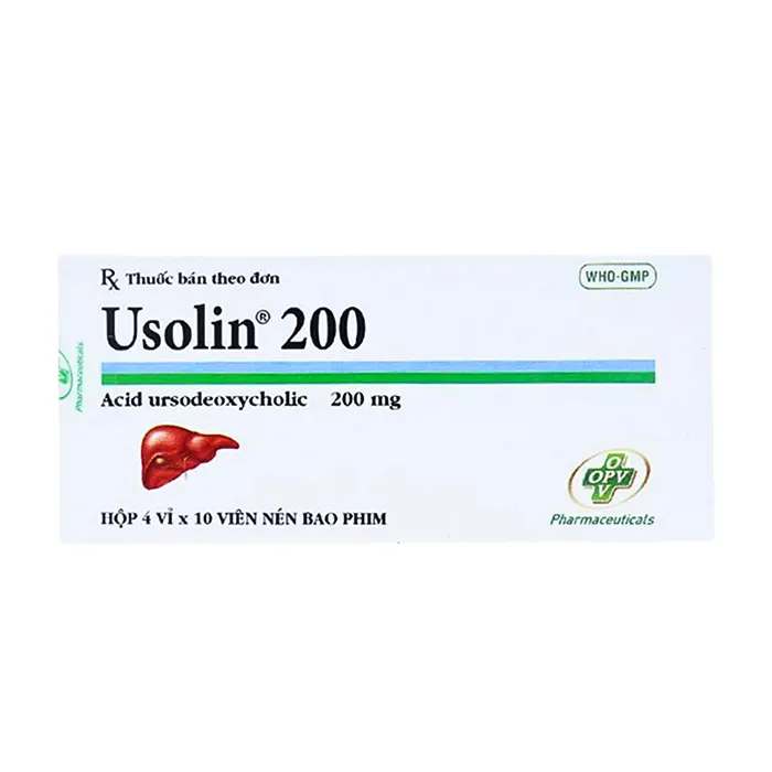 Usolin 200mg (4 vỉ x 10 viên) - Thuốc điều trị các bệnh gan, mật