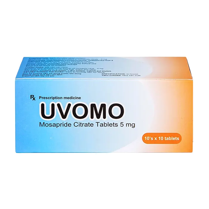 Uvomo Saga (10 vỉ x 10 viên) - Điều trị rối loạn tiêu hóa