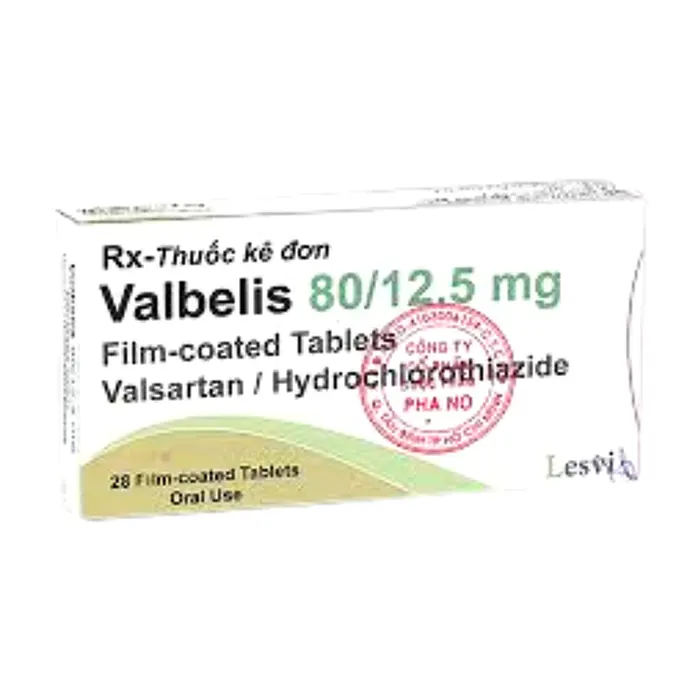 Valbelis 80/12.5mg (2 vỉ x 14 viên) - Điều trị tăng huyết áp ở người lớn