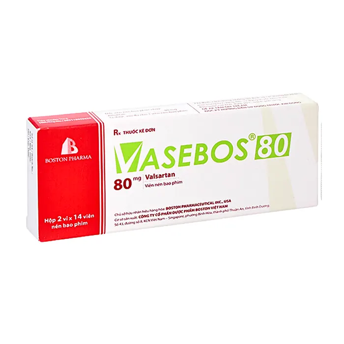 Vasebos 80mg (Valsartan) - Điều trị tăng huyết áp, suy tim