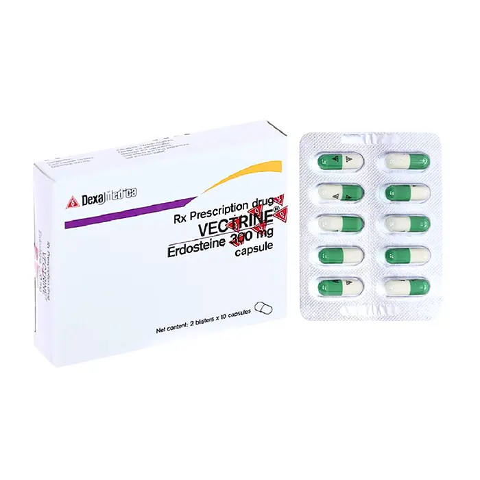 Vectrine 300mg (2 vỉ x 10 viên) - Điều trị bệnh hô hấp cấp và mạn tính