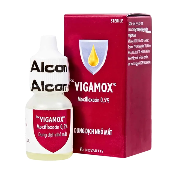 Vigamox Alcon (5ml) - Thuốc nhỏ mắt điều trị viêm kết mạc