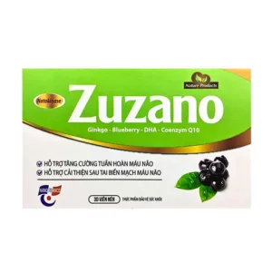 Zuzano (30 viên) - Hỗ trợ tuần hoàn não