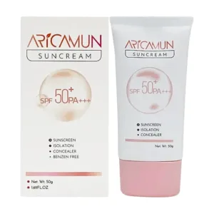 Aricamun Suncream SPF50+ PA+++ (Tuýp 50g) - Kem chống nắng chống nắng, kiềm dầu, nâng tone tự nhiên