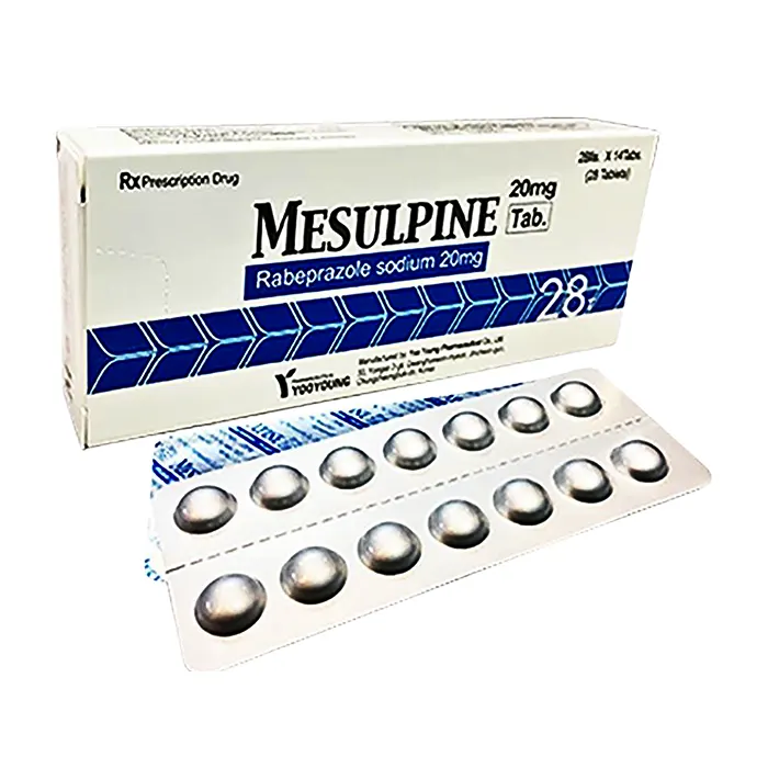 Mesulpine 20mg (Rabeprazole) - Điều trị bệnh trào ngược dạ dày, thực quản