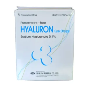 Hyaluron Eye Drops 0.88ml (0.1%) - Hỗ trợ điều trị bệnh tổn thương giác mạc