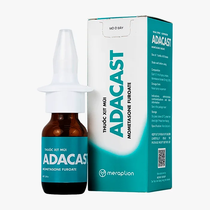 Adacast Meraplion (60 liều) - Điều trị chứng viêm mũi dị ứng, viêm xoang