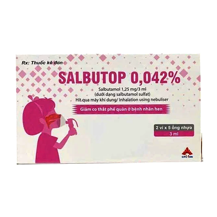 Salbutop 0,042% CPC1 - Chỉ định để làm giảm co thắt phế quản