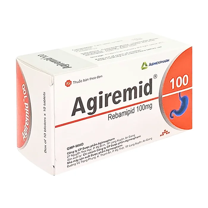Agiremid 100 (Rebamipide) - Điều trị các thương tổn niêm mạc dạ dày