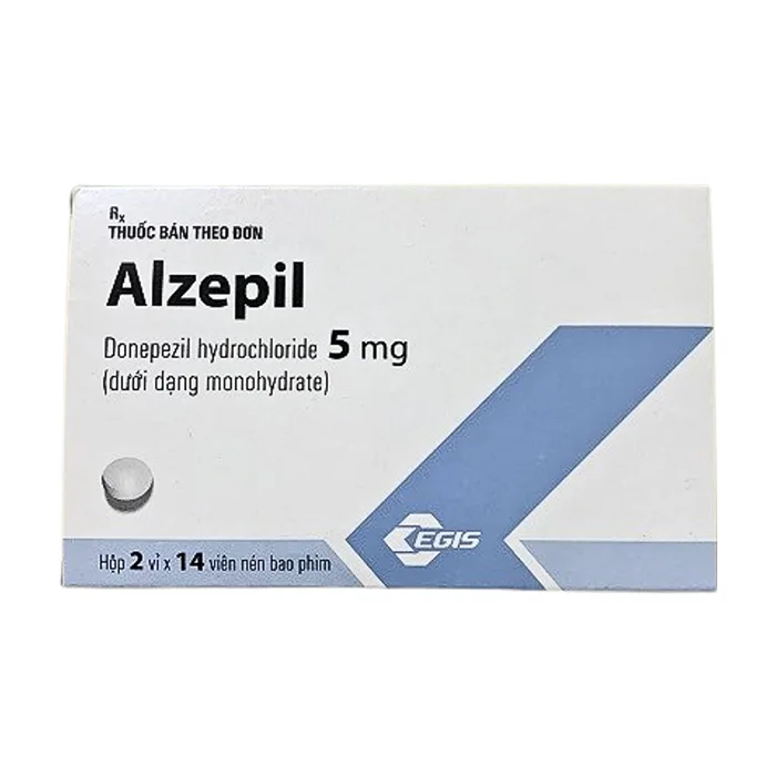 Alzepil 5mg (2 vỉ x 14 viên) - Điều trị chứng suy giảm trí nhớ
