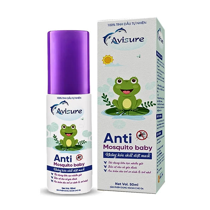 Avisure Mosquito baby 50ml - Xịt đuổi muỗi cho bé tinh dầu thiên nhiên cao cấp