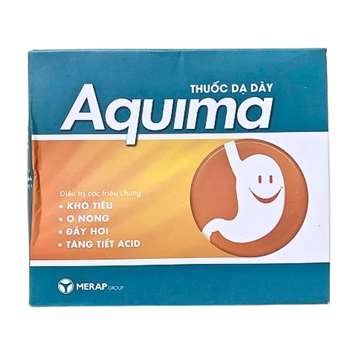 Aquima Merap (20 gói x 10ml) - Hỗ trợ điều trị các triệu chứng khó tiêu, ợ nóng, đầy hơi