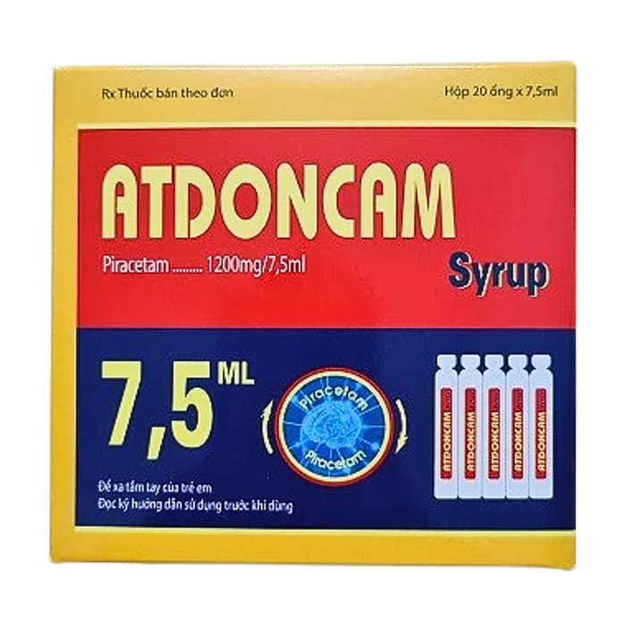 Atdoncam 1200mg (Hộp 20 ống) - Điều trị bệnh do tổn thương não